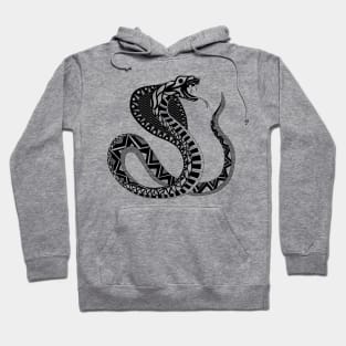 wild snake cobra in ecopop pattern Hoodie